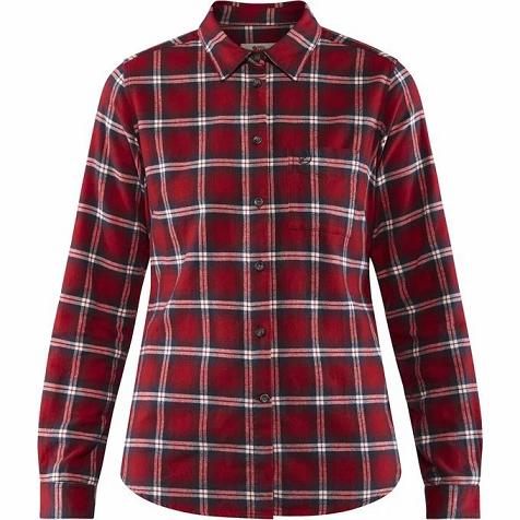 Fjallraven Women Övik Shirts Red PH205649 Philippines